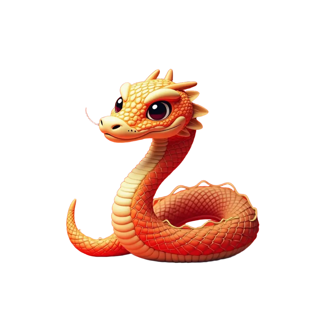 Cute Orange Dragon